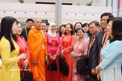 Delegados en el XI Congreso Nacional del Comité Central del Frente de la Patria de Vietnam. (Fuente: VNA)