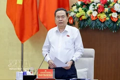 El presidente de la Asamblea Nacional (Parlamento) de Vietnam, Tran Thanh Man, en el evento. (Fuente: VNA)