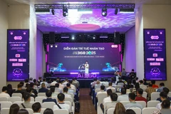 Panorama de la inauguración del Foro de Inteligencia Artificial de Vietnam – AI360. (Hanoi, 9 de octubre de 2025). (Fuente: VNA)
