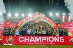 El Equipo II de la Policía Popular de Vietnam gana Torneo Abierto de Fútbol de la Policía de la ASEAN 2025. (Fuente: VNA)