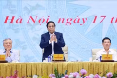 El primer ministro Pham Minh Chinh en el evento. (Fuente: VNA)