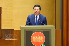 El ministro de Construcción, Tran Hong Minh, habla en el evento. (Fuente: VNA)