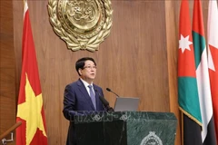 El presidente vietnamita, Luong Cuong, habla en el evento. (Fuente: VNA)