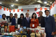 Representantes vietnamitas en ExpoCafé 2025, (Fuente: VNA)