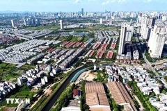 Algunos proyectos inmobiliarios en el distrito de Ha Dong, Hanoi. (Foto: VNA)