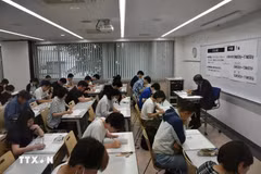 En la sala de exámenes. (Fuente: VNA)