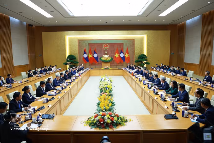 Panorama de la reunión. (Fuente: VNA)