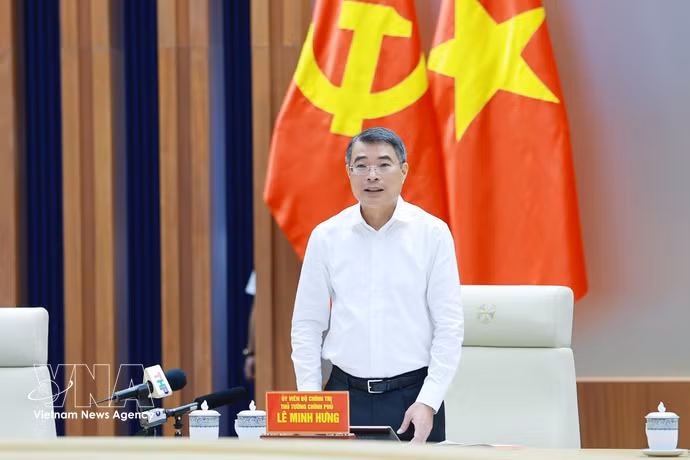 El primer ministro de Vietnam, Le Minh Hung, en el evento. (Fuente: VNA) 