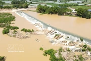 La presa Nha Trinh (comuna de My Son) fue construida en una zona de corriente estable para aumentar su capacidad de resistencia frente a las crecidas, lo que constituye una prueba de la experiencia hidráulica del antiguo pueblo cham. (Foto: VNA)