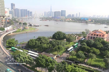 El Museo de Ho Chi Minh en Ciudad Ho Chi Minh se conectará con parque y plaza, junto a la ampliación de la calle Nguyen Tat Thanh y nuevos servicios públicos. (Foto: VNA)