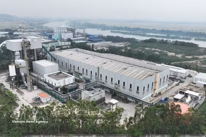 Foto ilustrativa: La planta de valorización energética de residuos Thang Long - Bac Ninh (Fuente: VNA)