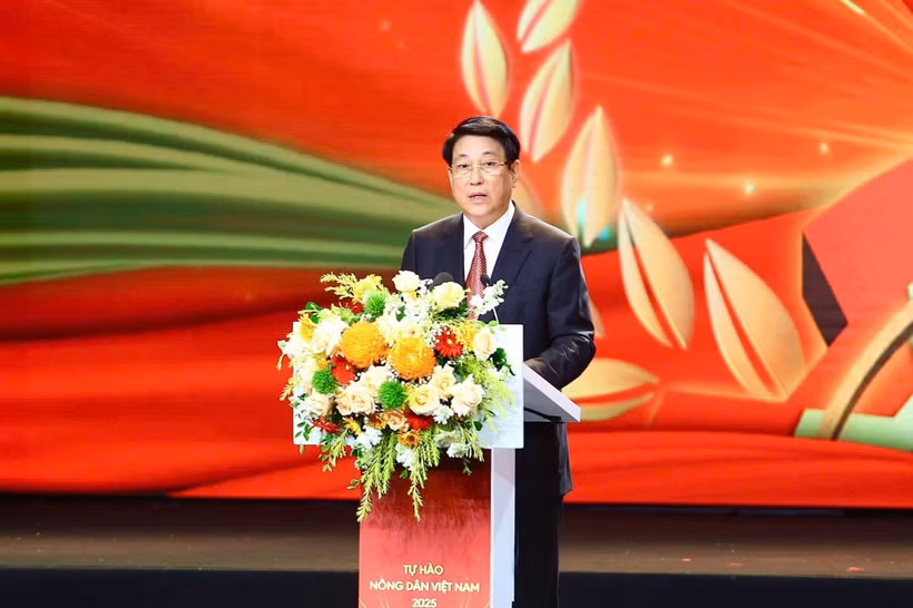El presidente de Vietnam, Luong Cuong, interviene en la cita. (Foto: danviet.vn)