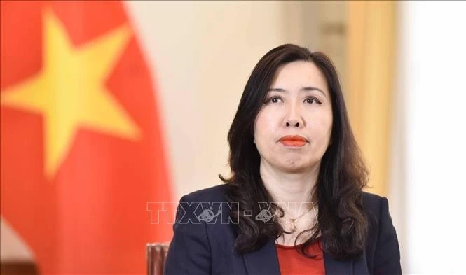 La viceministra vietnamita de Relaciones Exteriores Le Thi Thu Hang (Foto: VNA)