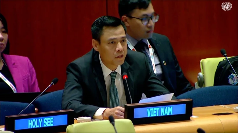 El embajador Dang Hoang Giang, jefe de la misión permanente de Vietnam ante la ONU (Foto: VNA)