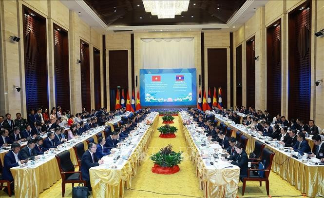 En la 48.ª Reunión del Comité Intergubernamental Vietnam-Laos (Foto: VNA)