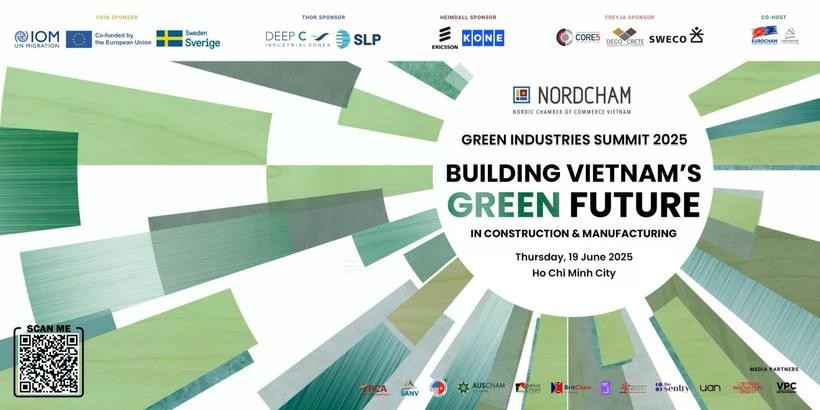 La Cumbre de Industrias Verdes 2025 busca apoyar la transición del país hacia un desarrollo industrial sostenible. (Fuente: NordCham Vietnam)