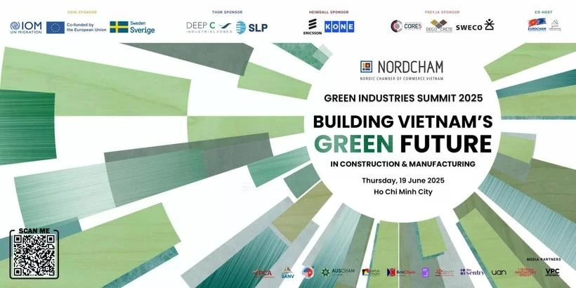 La Cumbre de Industrias Verdes 2025 busca apoyar la transición del país hacia un desarrollo industrial sostenible. (Fuente: NordCham Vietnam)