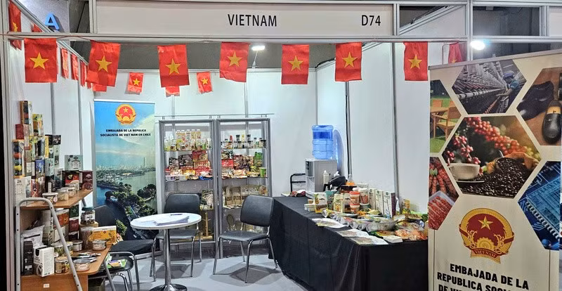 Pabellón de Vietnam en el Espacio Food & Service 2025 (Foto: Oficina comercial de Vietnam en Chile)