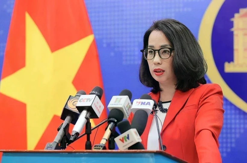 La portavoz de la Cancillería vietnamita, Pham Thu Hang (Foto: VNA)