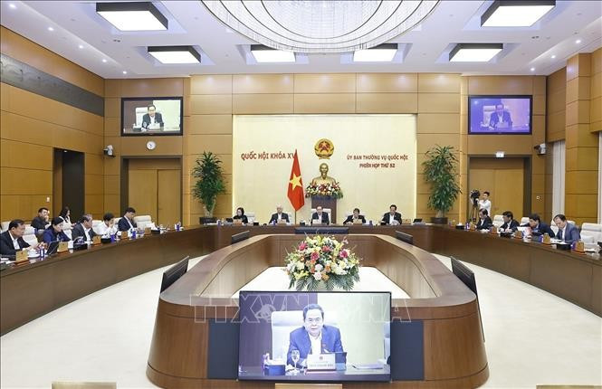 El presidente de la AN, Tran Thanh Man, interviene en la cita (Foto: VNA)