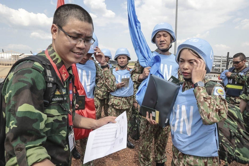 Las fuerzas de mantenimiento de paz de Vietnam reafirman el papel y la responsabilidad del país en la comunidad internacional (Foto: VNA)