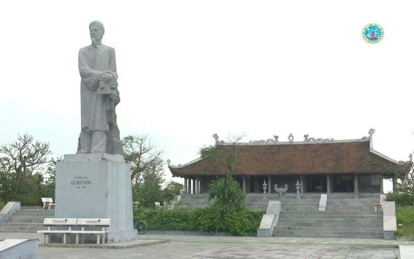 Sitio conmemorativo de Le Quy Don en la comuna de Doc Lap, distrito de Hung Ha, provincia de Thai Binh. (Fuente: Departamento de Cultura, Deportes y Turismo de la provincia de Thai Binh)