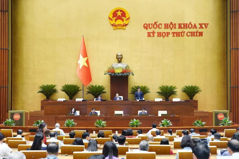 En el noveno periodo de sesiones de la AN de la XV Legislatura (Foto: quochoi.vn)