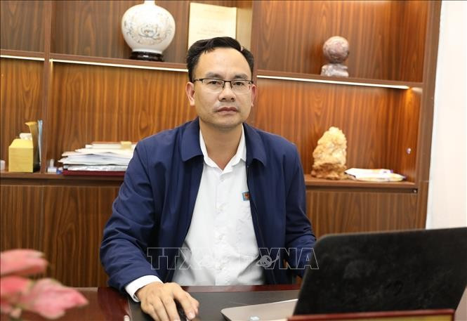 Pham Quoc Hoan, vicepresidente del Comité Popular del barrio de Khanh Hoi, Ninh Binh (Foto: VNA)