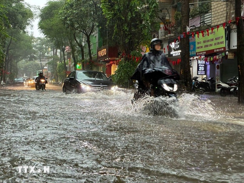 Se pronostica que el tifón Matmo traerá fuertes lluvias a Hanoi (Foto: VNA)