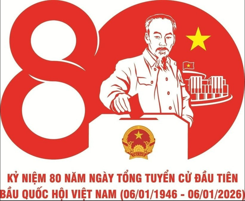 El logotipo diseñado por Ho Sy Khai, de la provincia de Dong Thap (Foto: VNA)