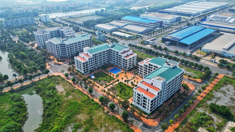 Proyecto de vivienda para trabajadores en el Parque Industrial Dong Van 4, provincia de Ha Nam (Foto: VNA)