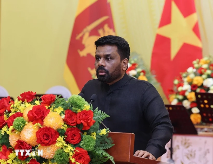 El presidente de Sri Lanka, Anura Kumara Dissanayaka (Foto: VNA)