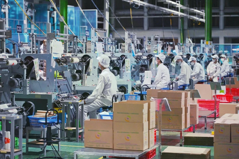 El crecimiento económico del PIB del 7,09% en 2024 contribuye a reafirmar la posición de Vietnam en el mapa económico mundial. (Foto: VietnamPlus)