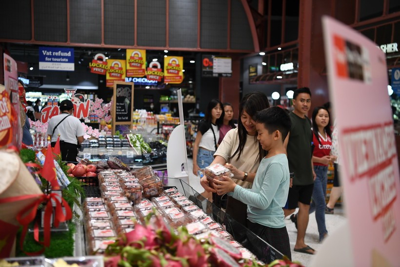 Los consumidores tailandeses aprecian la calidad de las frutas vietnamitas. (Foto: VNA)