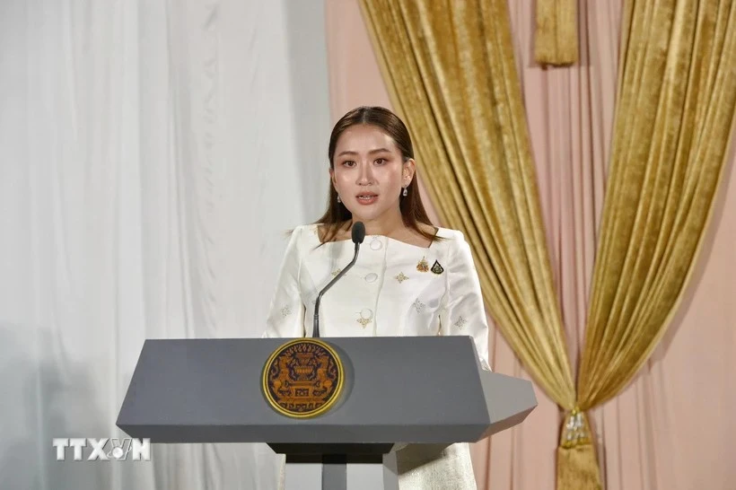 La primera ministra de Tailandia, Paetongtarn Shinawatra (Foto: Xinhua/VNA)