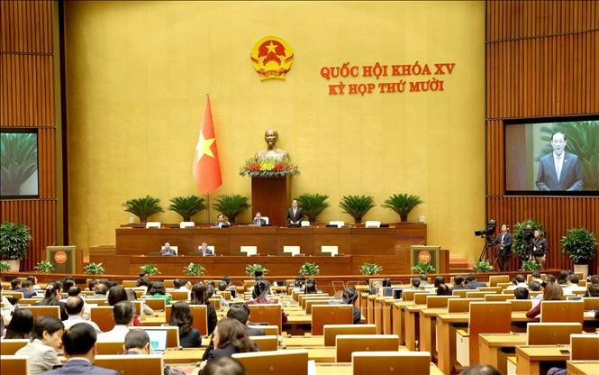 En el décimo período de sesiones de la Asamblea Nacional de Vietnam de la XV Legislatura (Foto: VNA)