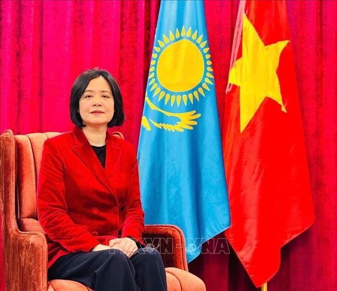 La embajadora de Vietnam en Kazajistán, Pham Thai Nhu Mai (Foto: VNA)