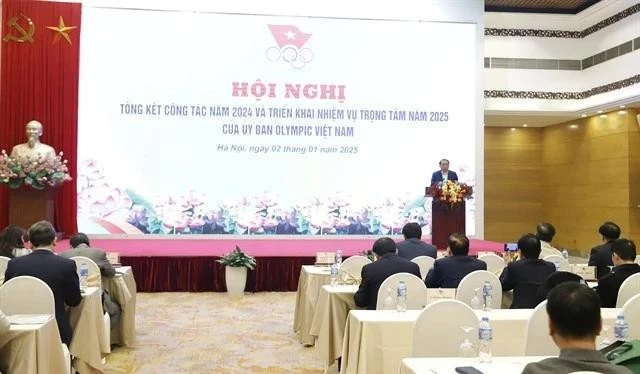 En una conferencia para anunciar las tareas del sector deportivo de Vietnam en 2025 (Foto: VNA)