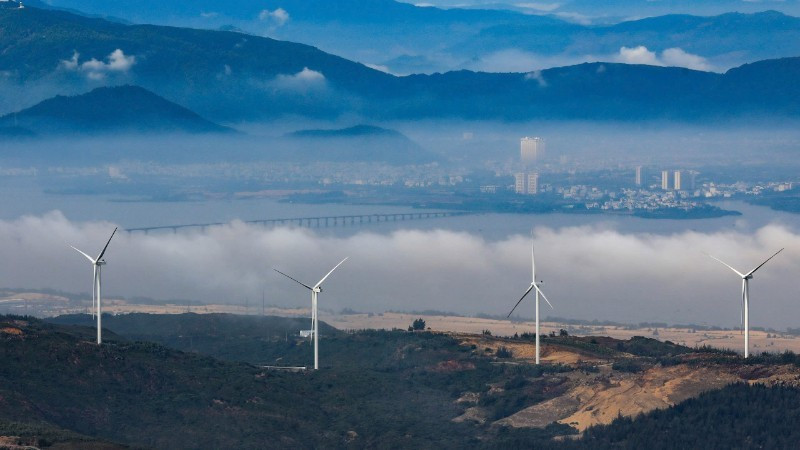 Proyecto de planta de energía eólica en la provincia de Gia Lai. (Foto: nhandan.vn)