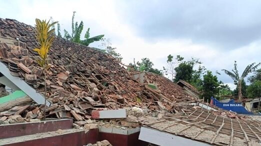 Consecuencia de un terremoto en Indonesia (Foto ilustrativa: Xinhua)