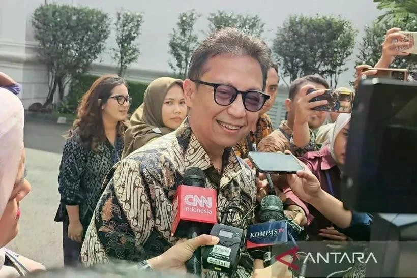 El ministro indonesio de Salud, Budi Gunadi Sadikin, en el Palacio Presidencial de Yakarta. (Foto: Antara)