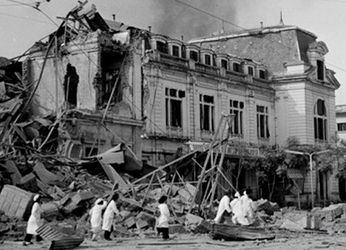 La Estación Hang Co (actualmente Estación de Hanoi) fue destruida por bombardeos de aviones B-52. (Foto: VNA)