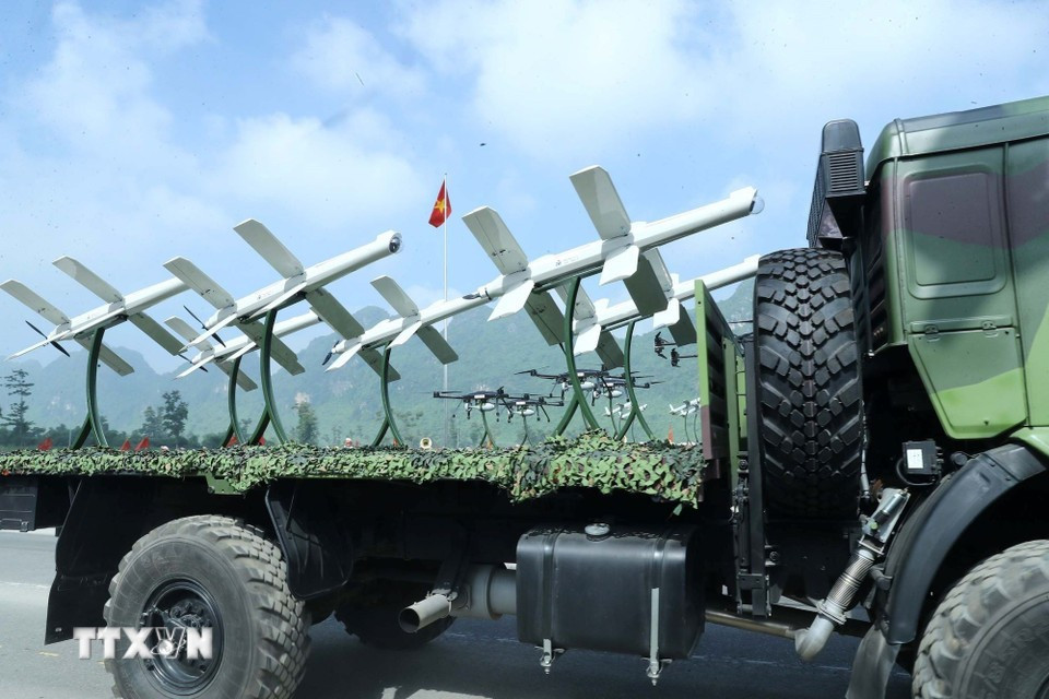 Drones fabricados en Vietnam (Foto: VNA)