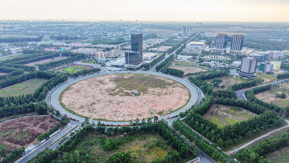La futura zona cultural, comercial y de servicios, junto con la estación central A1 en la Ciudad Nueva de Binh Duong, se construirá próximamente. (Foto: VNA)