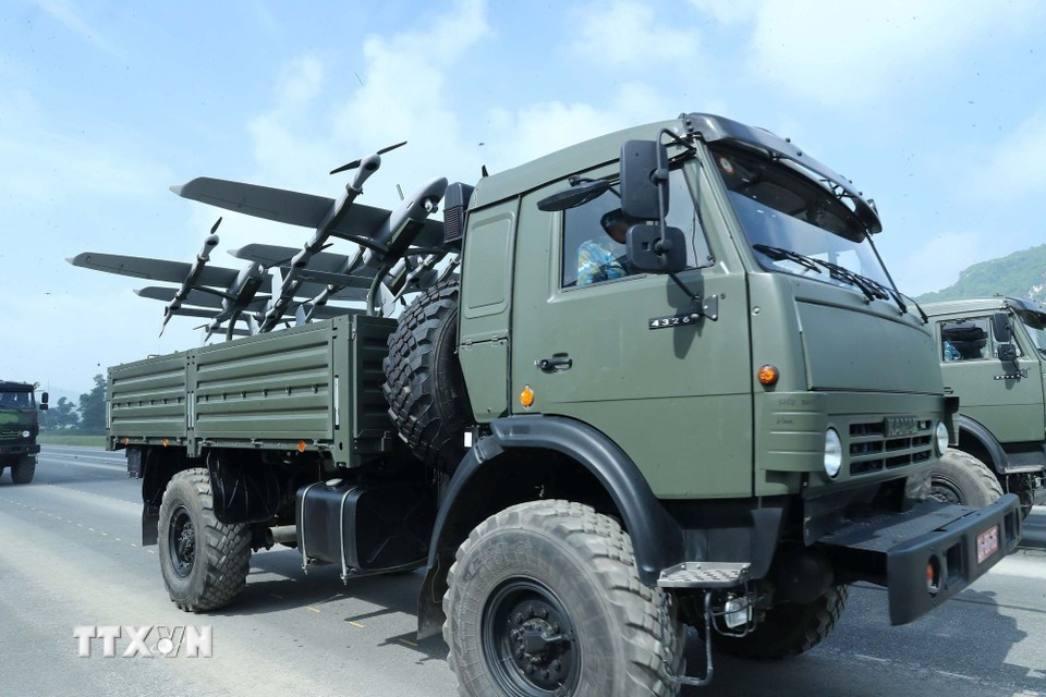 Drones fabricados en Vietnam (Foto: VNA)