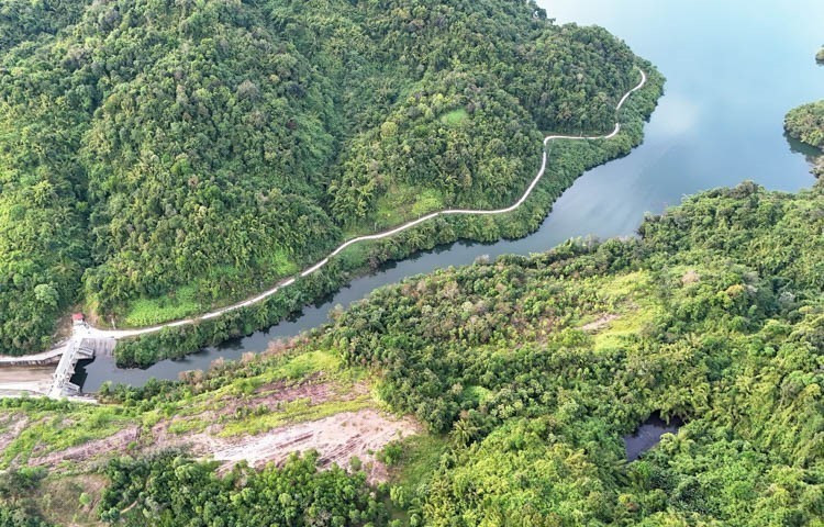 El lago Da Teh (comuna My Duc, distrito Da Huoai) es una de las mayores obras de irrigación de la provincia de Lam Dong, asociada con la historia de formación y desarrollo del distrito Da Teh en el pasado, así como la mejora y el cambio del ecosistema y el paisaje ambiental natural. (Foto: VNA)