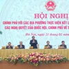 El primer ministro Pham Minh Chinh preside la reunión (Fuente: VNA) 