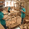 Los productos madereros de Vietnam se exportan a varios mercados como Estados Unidos, Japón, Corea del Sur, la India, entre otros. (Fuente: VNA) 