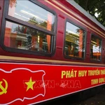 El tren comenzará a operar a partir del 19 de agosto, con motivo del aniversario de la Revolución de Agosto. (Foto: VNA)