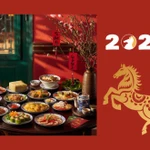 Bandejas de comida del Tet en la vida contemporánea vietnamita